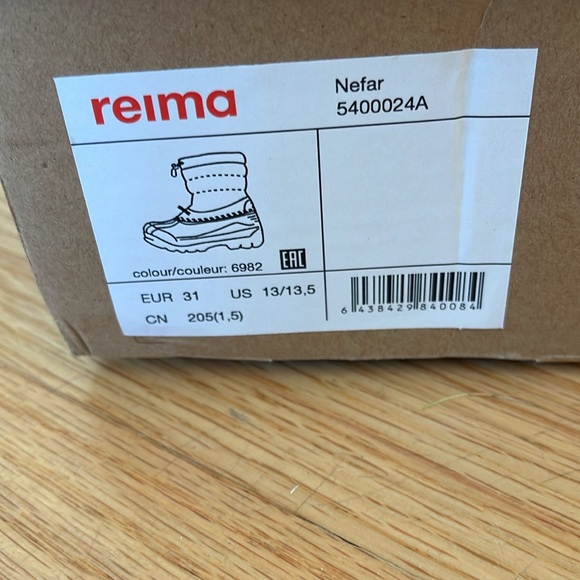 NIB Reima Nefar Winter Boots- size 13/13.5 (kids) - Picture 2 of 5